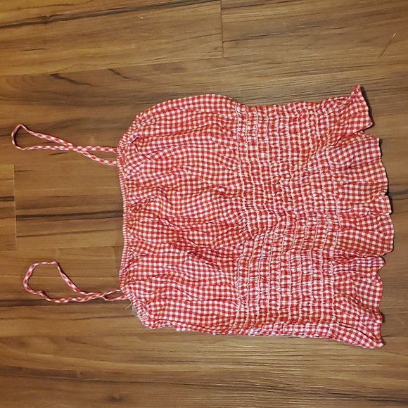 NWT Boutique red tank/crop top lg - Picture 4 of 6